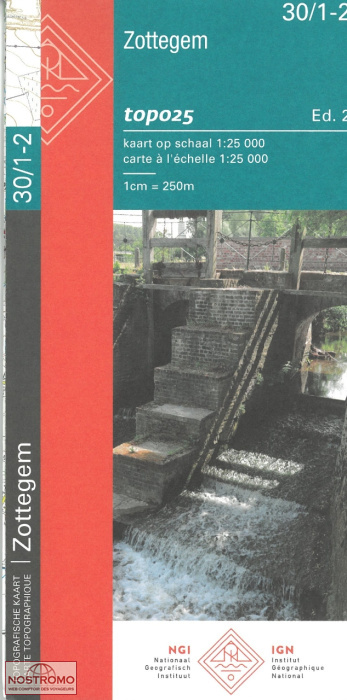 30/1-2 ZOTTEGEM | NGI/IGN topographical map