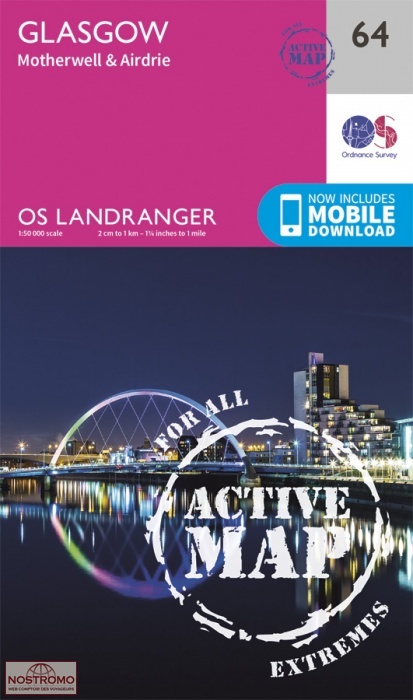 064 GLASGOW - MOTHERWELL & AIRDRIE | OS hiking map