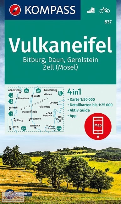 837 VULKANEIFEL | Kompass hiking map