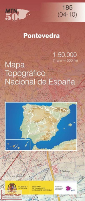 185 PONTEVEDRA | CNIG topographical map