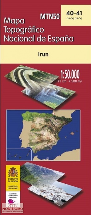 040-41 IRUN | carte topographique CNIG