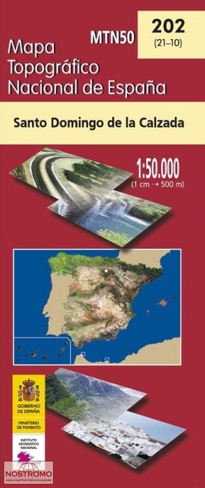 202 SANTO DOMINGO DE LA CALZADA | carte topographique CNIG