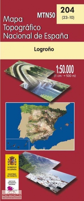 204 LOGROÑO | carte topographique CNIG