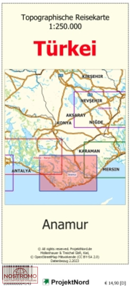 ANAMUR | carte topographique Projektnord