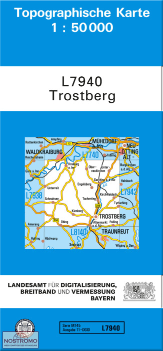 L7940 TROSTBERG | carte topographique LDBV