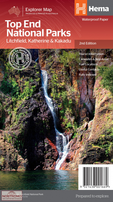 TOP END NATIONAL PARKS | carte touristique Hema
