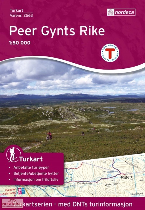 2563 PEER GYNTS RIKE | carte de randonnée Nordeca