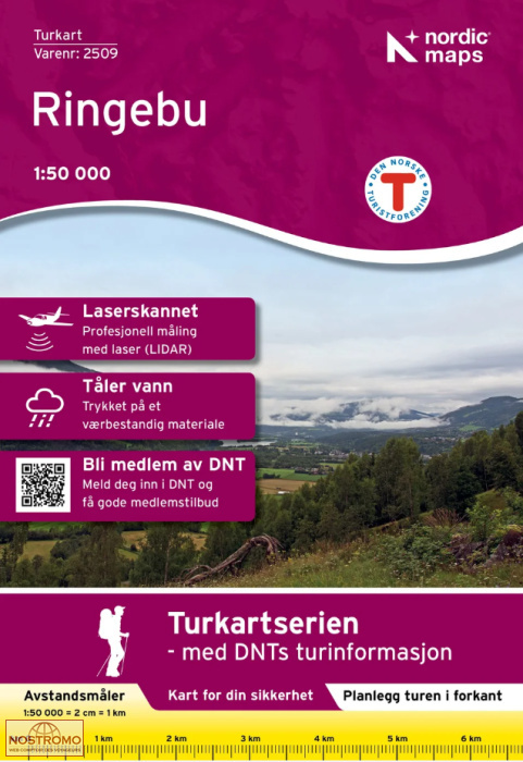 2509 RINGEBU | carte de randonnée Nordic Maps
