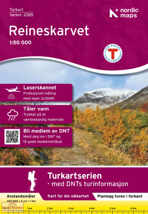 2385 REINESKARVET | carte de randonnée Nordic Maps