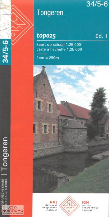 34/5-6 TONGEREN | carte topographique NGI/IGN