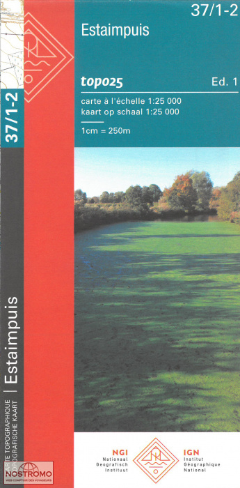 37/1-2 ESTAIMPUIS | carte topographique NGI/IGN