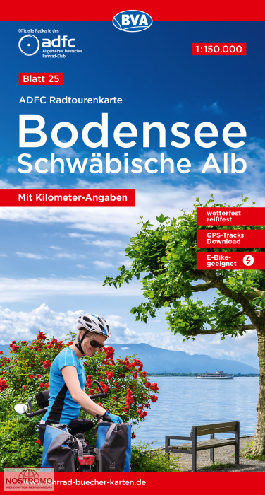 25 BODENSEE - SCHWÄBISCHE ALB | BVA BikeMedia cycling map