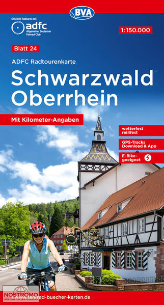 24 SCHWARZWALD - OBERRHEIN | BVA BikeMedia cycling map