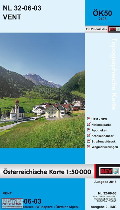 2103 VENT | carte topographique BEV