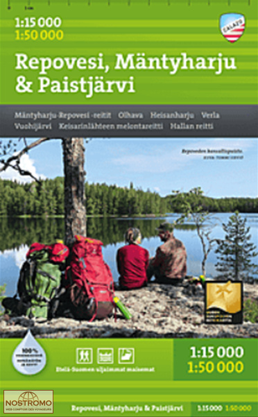 REPOVESI - MÄNTYHARJU - PAISTJÄRVI | Calazo hiking map