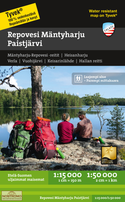 REPOVESI - MÄNTYHARJU - PAISTJÄRVI | Calazo hiking map