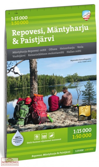 REPOVESI - MÄNTYHARJU - PAISTJÄRVI | carte de randonnée Calazo