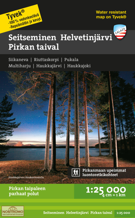 SEITSEMINEN - HELVETINJÄRVI - PIRKAN TAIVAL | Calazo hiking map