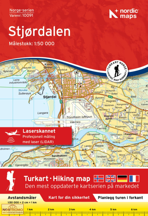 10091 STJØRDALEN | carte topographique Nordic Maps