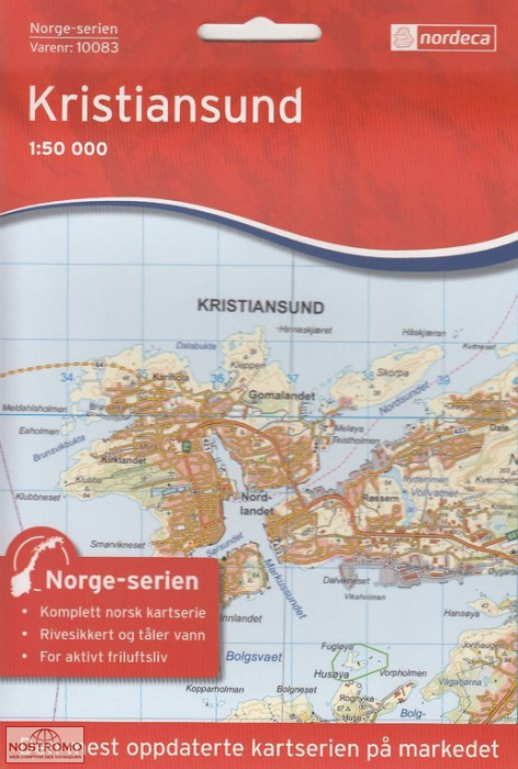 10083 KRISTIANSUND | Nordeca topographical map