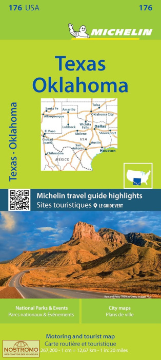 176 TEXAS - OKLAHOMA | Michelin road map