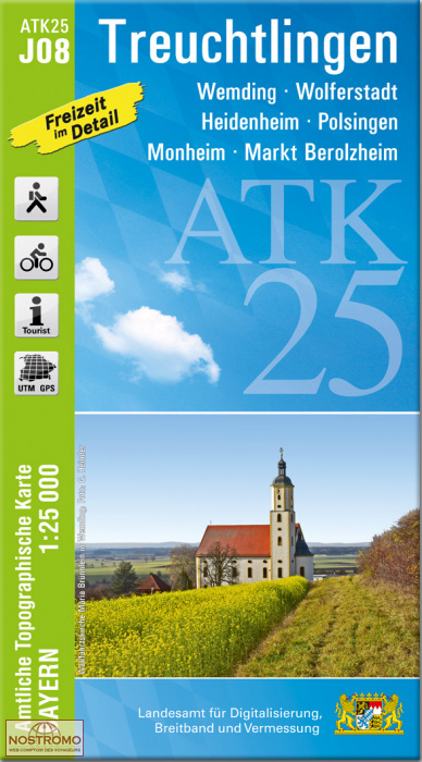 ATK25 - J08 TREUCHTLINGEN | LDBV hiking map