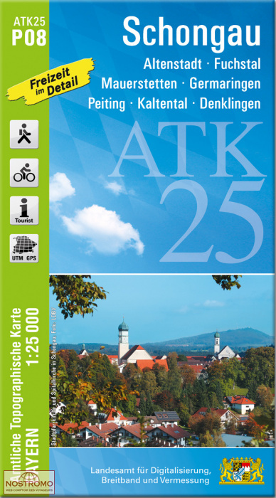 ATK25 - P08 SCHONGAU | LDBV hiking map