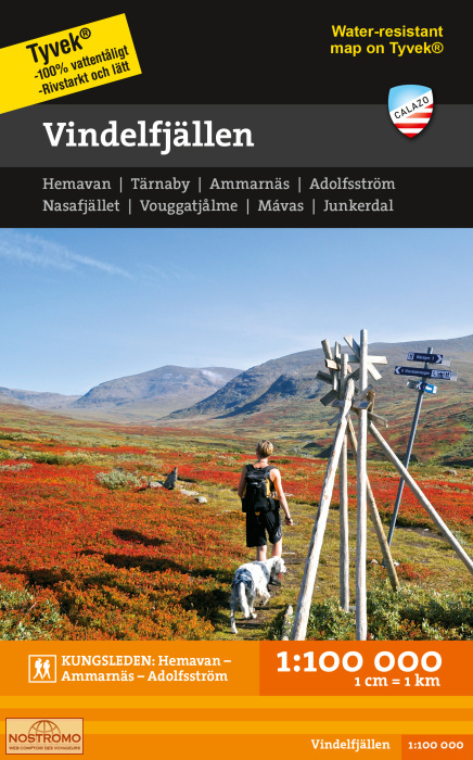 VINDELFJÄLLEN | Calazo hiking map