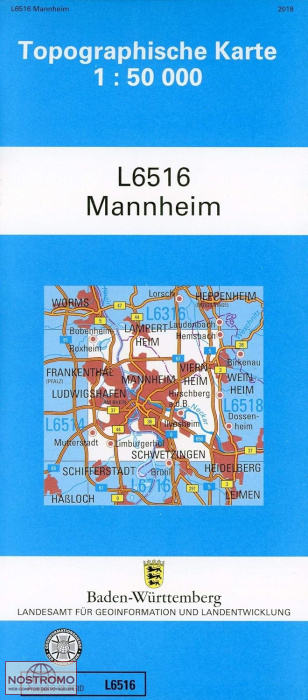 L6516 MANNHEIM | carte topographique LGL