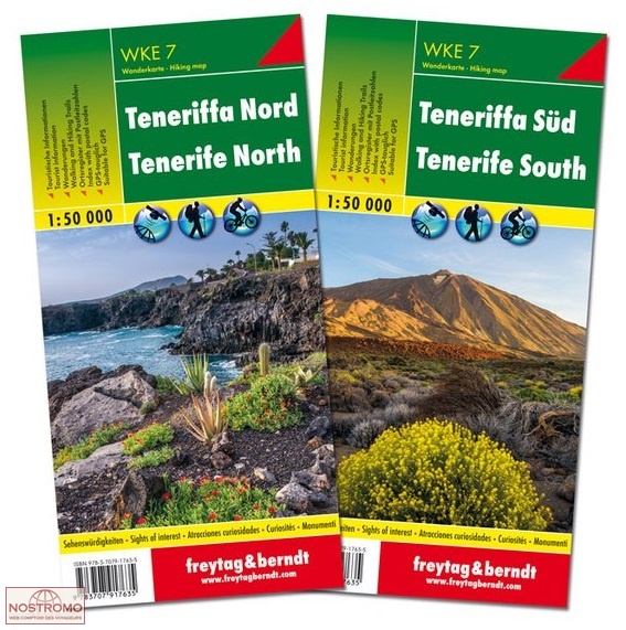 WKE7 TENERIFE NORTH AND SOUTH | Freytag & Berndt hiking maps