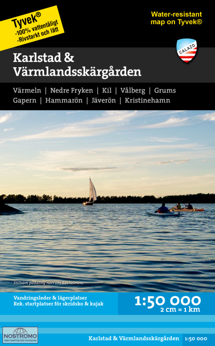 KARLSTAD & VÄRMLANDSSKÄRGÅRDEN | carte de randonnée Calazo