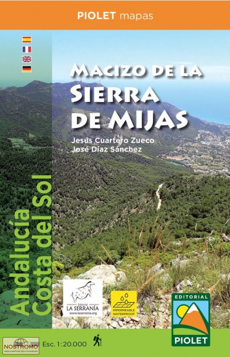 MACIZO DE LA SIERRA DE MIJAS | Piolet hiking map