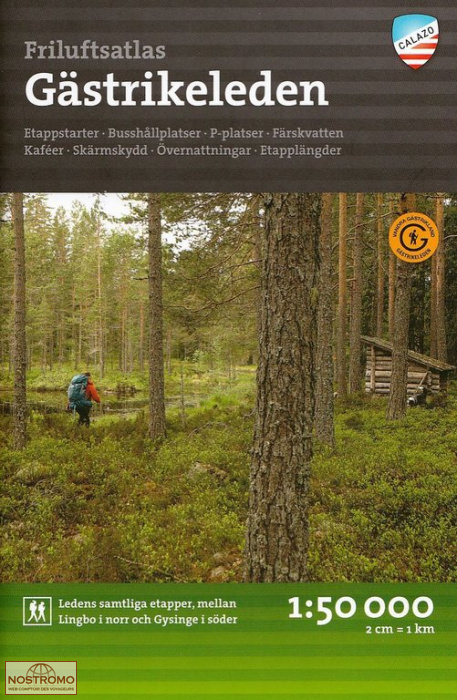 GÄSTRIKELEDEN | atlas de cartes de randonnée Calazo