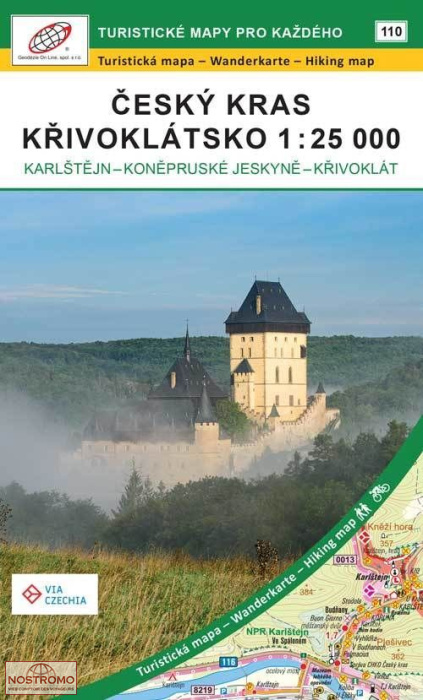 ČESKÝ KRAS - KŘIVOKLÁTSKO - 110 | Geodezie On Line hiking map