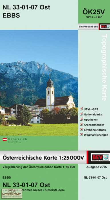 3207-OST EBBS | carte topographique BEV