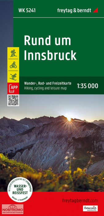 WK5241 RUND UM INNSBRUCK | Freytag & Berndt hiking map