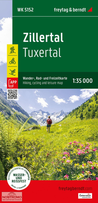 WK5152 ZILLERTAL | Freytag & Berndt hiking map