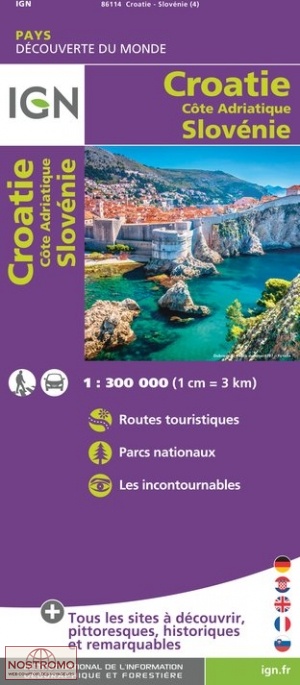 CROATIA (ADRIATIC COAST) - SLOVENIA | IGN travel map