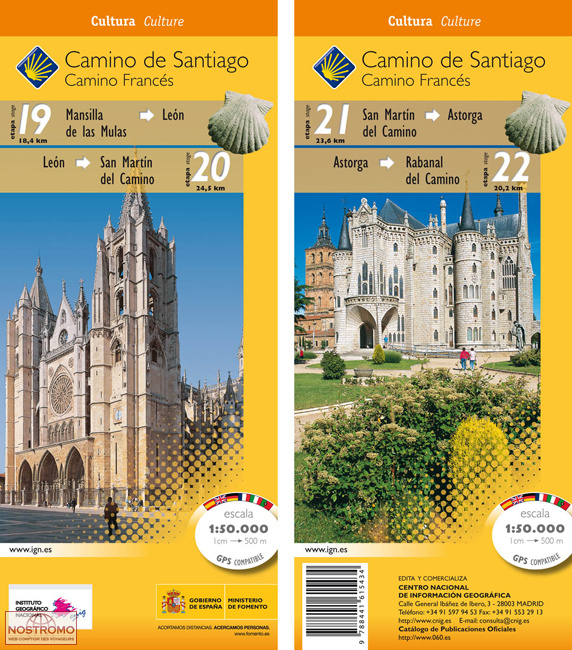 CAMINO DE SANTIAGO. STAGES: 19-20-21-22 | CNIG hiking map