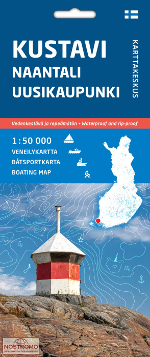 KUSTAVI - NAANTALI - UUSIKAUPUNKI | carte de tourisme nautique Karttakeskus
