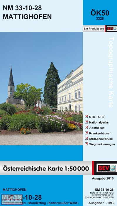 3328 MATTIGHOFEN | carte topographique BEV