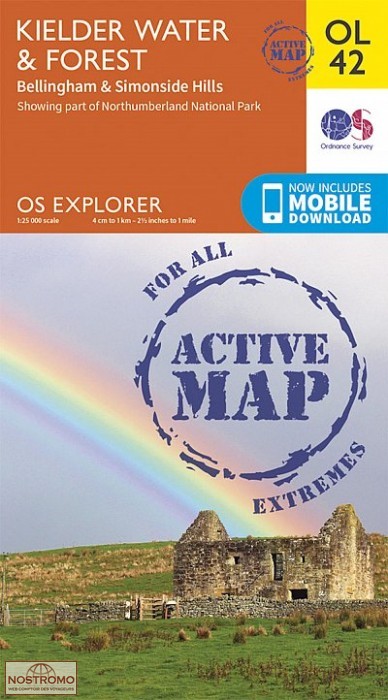 OL42 KIELDER WATER & FOREST | hiking map | OS