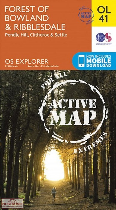 OL41 FOREST OF BOWLAND & RIBBLESDALE | OS hiking map
