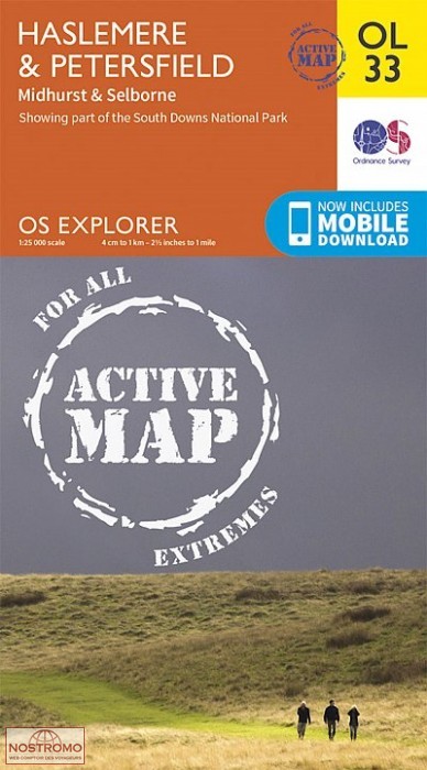 OL33 HASLEMERE & PETERSFIELD - MIDHURST & PETERSFIELD | OS hiking map