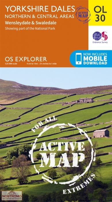 OL30 YORKSHIRE DALES - NORTHERN & CENTRAL AREA | OS hiking map