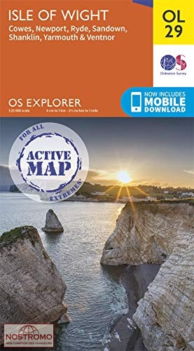 OL29 ISLE OF WIGHT - COWES, NEWPORT & YARMOUTH | OS hiking map