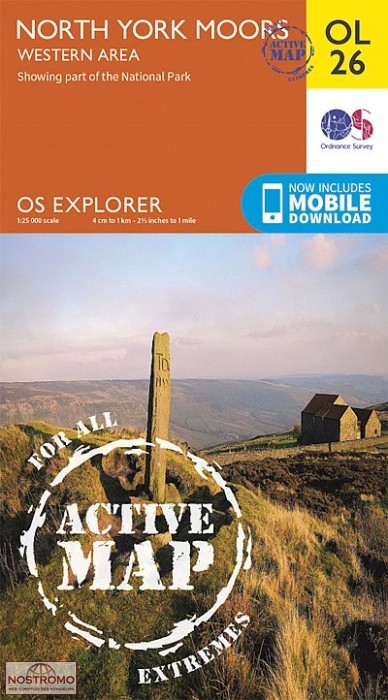 OL26 NORTH YORK MOORS - WESTERN AREA | OS hiking map