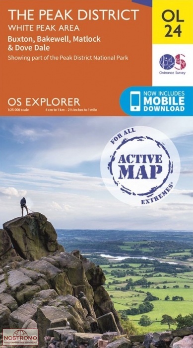 OL24 THE PEAK DISTRICT - WHITE PEAK AREA | OS hiking map