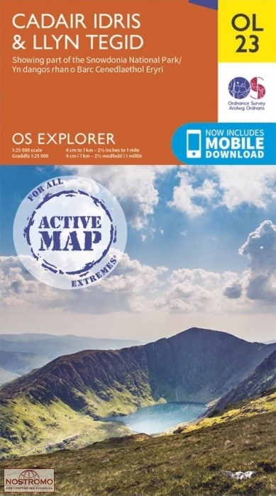 OL23 CADAIR IDRIS & BALA LAKE | OS hiking map