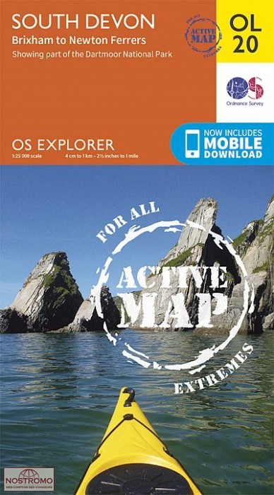 OL20 SOUTH DEVON - BRIXHAM TO NEWTON FERRERS | OS hiking map